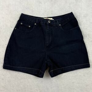 Vintage Chazzl Denim Shorts Women’s Size 11 Dark Wash High-Rise 100% Cotton
